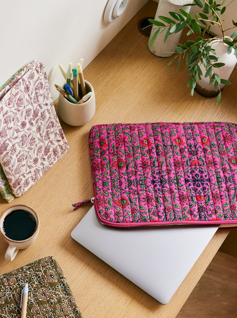 Housse d'ordinateur ou tablette 15 pouces - Kiabi Home Rose - Kiabi