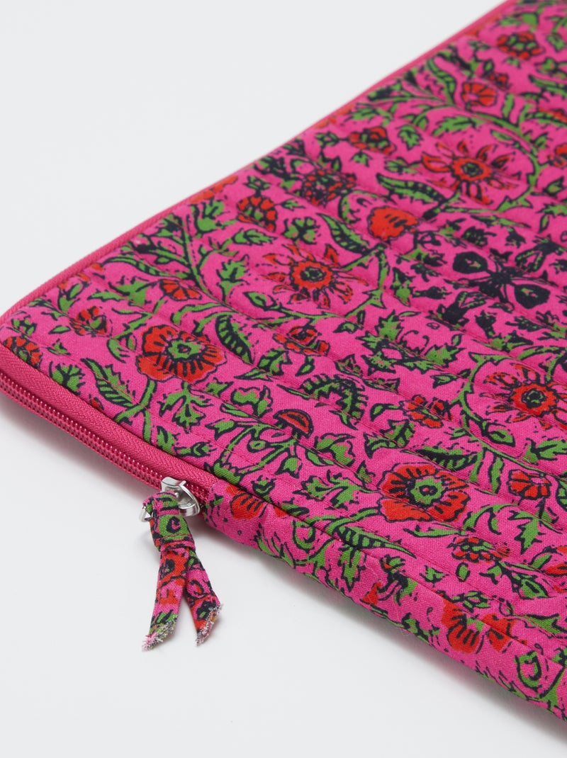 Housse d'ordinateur ou tablette 15 pouces - Kiabi Home Rose - Kiabi