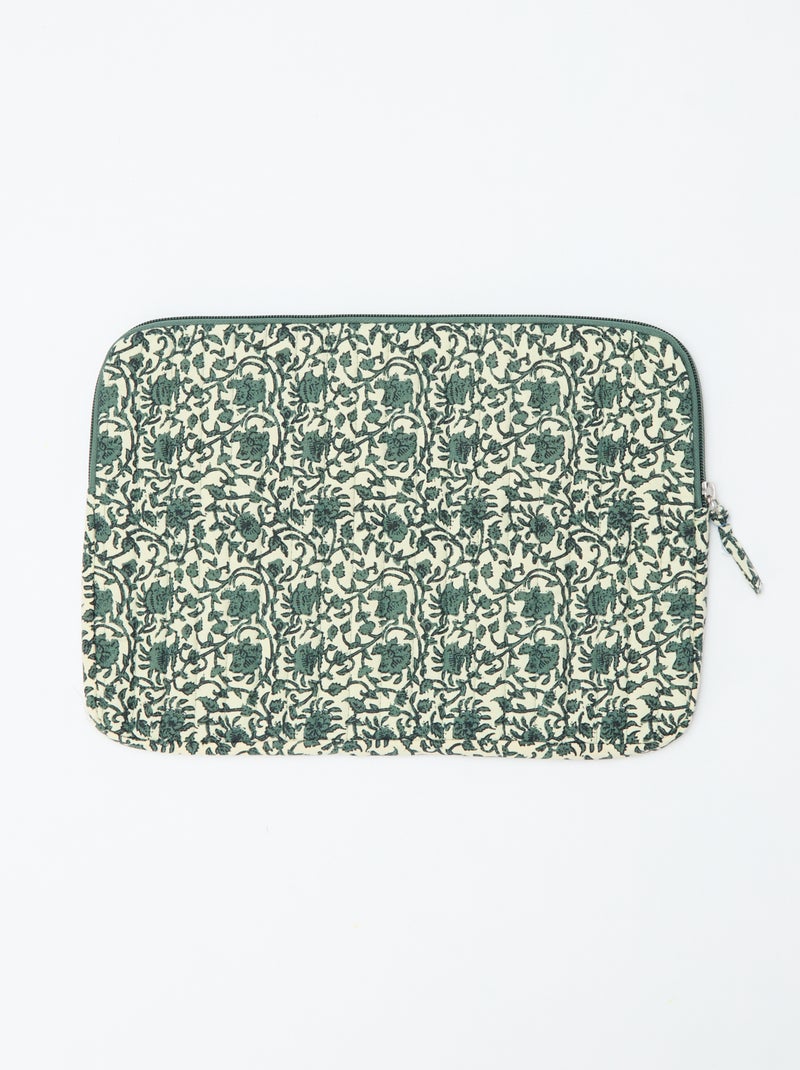 Housse d'ordinateur ou tablette 15 pouces - Kiabi Home Vert - Kiabi