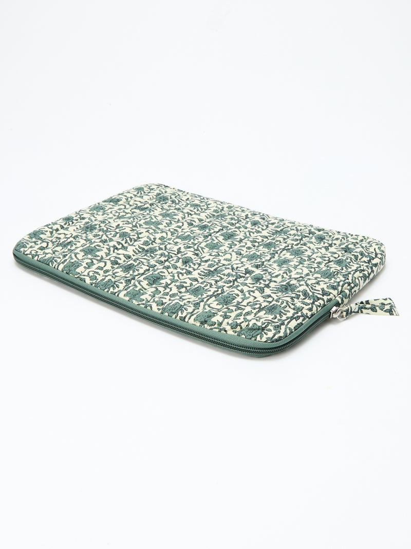 Housse d'ordinateur ou tablette 15 pouces - Kiabi Home Vert - Kiabi