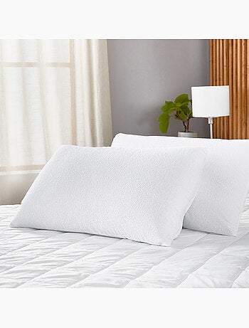 Housse d'oreiller 135x40cm| PIKOLIN HOME| Bouclette| Aloe Vera| Imperméable