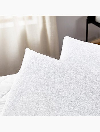 Housse d'oreiller 135x40cm| PIKOLIN HOME| Bouclette| Aloe Vera| Imperméable