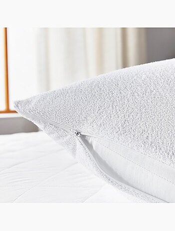 Housse d'oreiller 135x40cm| PIKOLIN HOME| Bouclette| Aloe Vera| Imperméable