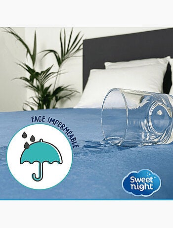 Housse Intégrale Matelas Bleue - Rénove Matelas Zippé Imperméable - Lavage 95°C