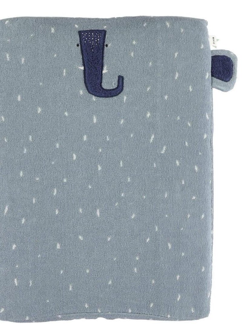 Housse matelas à langer 70x45cm MRS. ELEPHANT Bleu - Kiabi