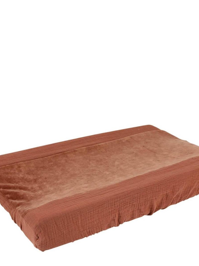 Housse matelas à langer BLISS RUST Rouge - Kiabi