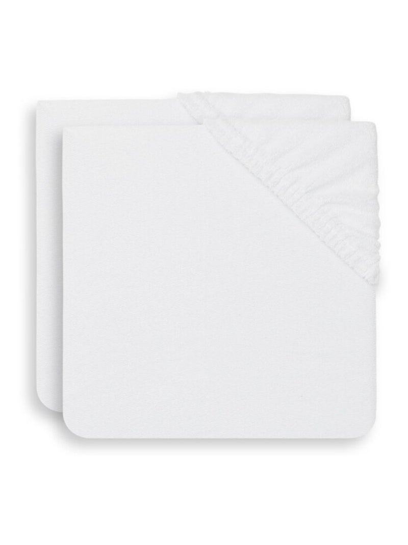 Housse matelas à langer éponge (2 pcs) en coton Jollein Blanc - Kiabi
