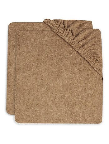 Housse matelas à langer éponge (2 pcs) en coton Jollein