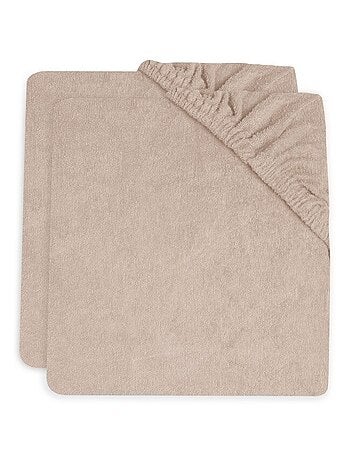 Housse matelas à langer éponge (2 pcs) en coton Jollein