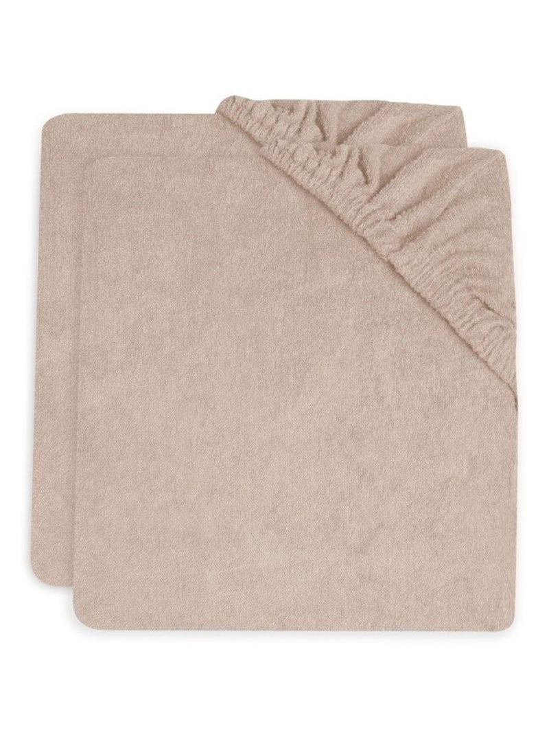 Housse matelas à langer éponge (2 pcs) en coton Rose - Kiabi