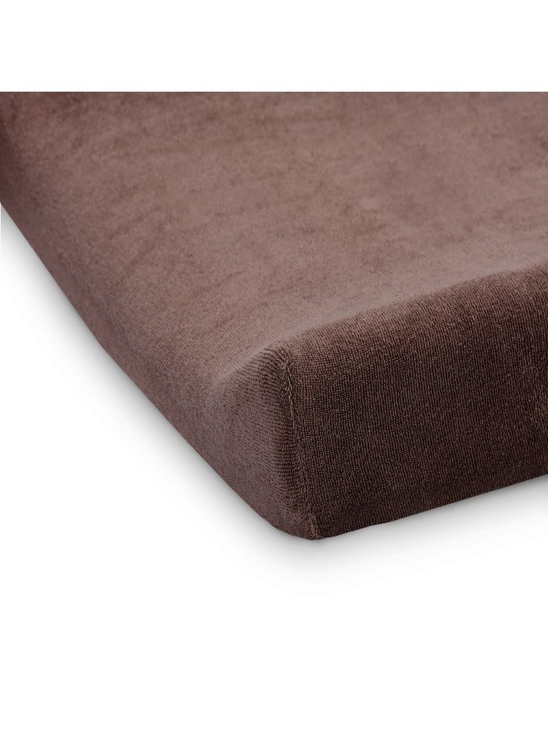 Housse matelas à langer éponge Chestnut en coton Marron - Kiabi