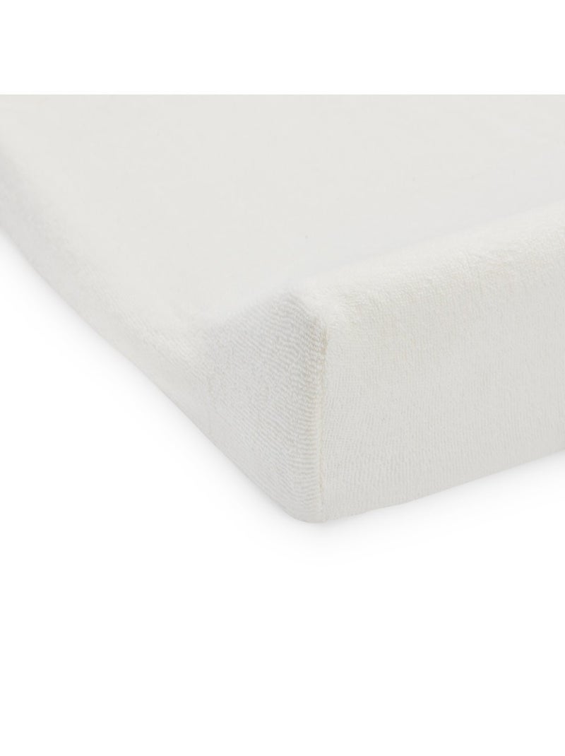 Housse matelas à langer éponge en coton Beige - Kiabi