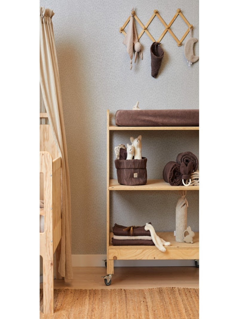 Housse matelas à langer éponge en coton Jollein Blanc - Kiabi