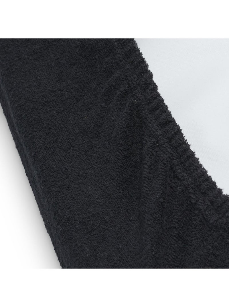 Housse matelas à langer éponge en coton Jollein Noir - Kiabi