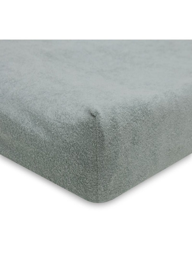 Housse matelas à langer Eponge Sea Green en Coton Jollein Vert - Kiabi