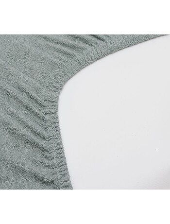 Housse matelas à langer Eponge Sea Green en Coton