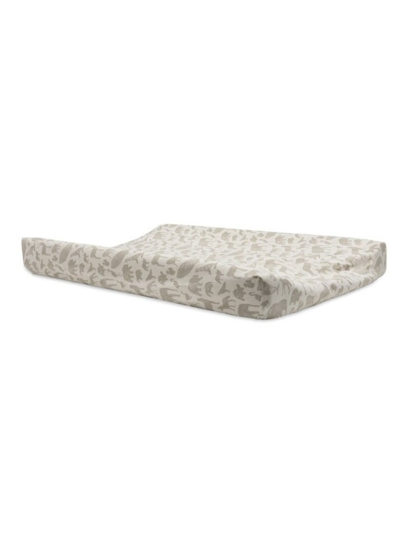 Housse matelas à langer jersey en coton Beige - Kiabi
