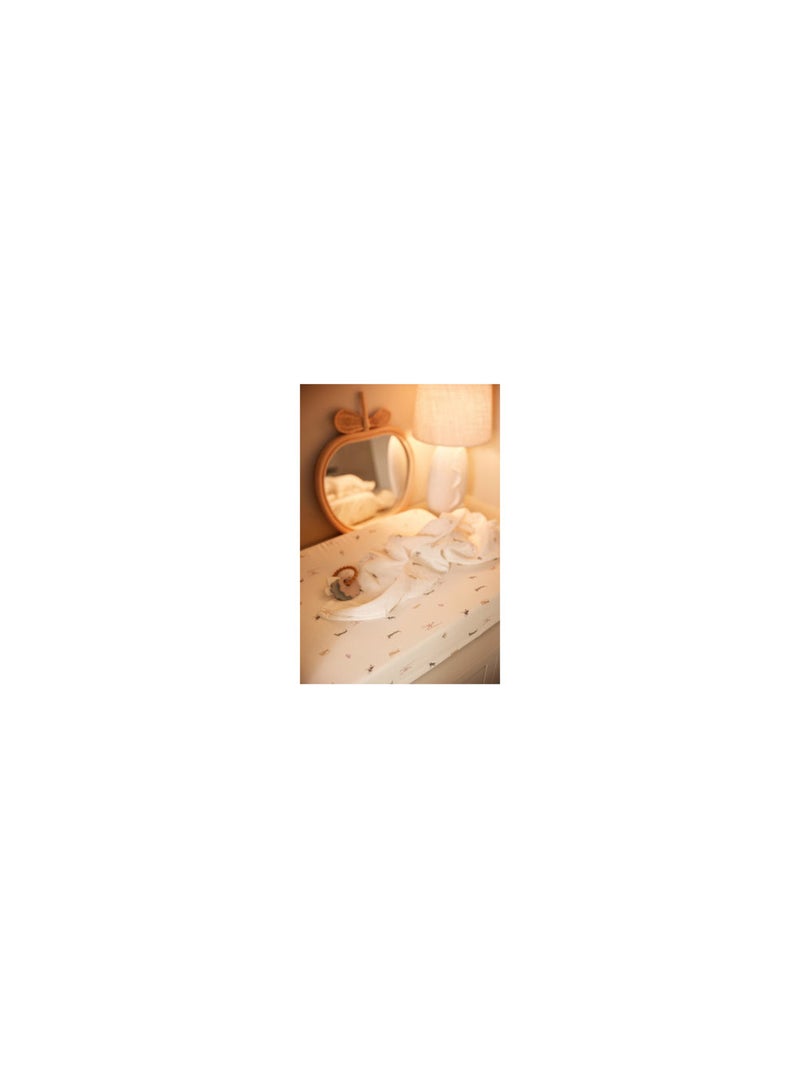 Housse matelas à langer jersey en coton Jollein Beige - Kiabi
