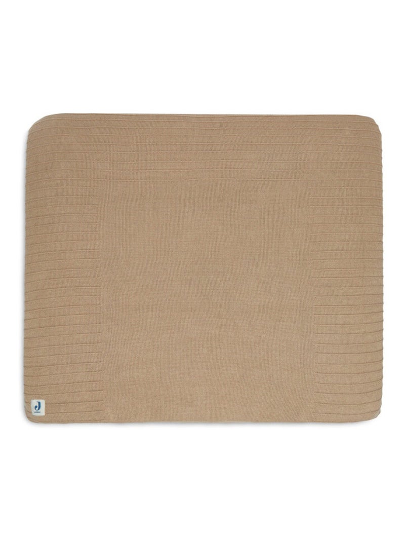 Housse matelas à langer Pure Knit coton GOTS Marron - Kiabi