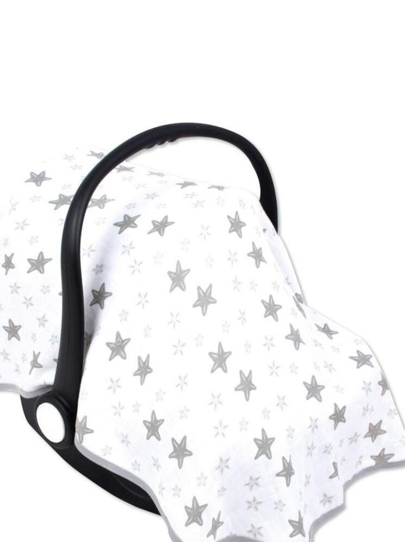 Housse multi-usages en mousseline bio Gris - Kiabi