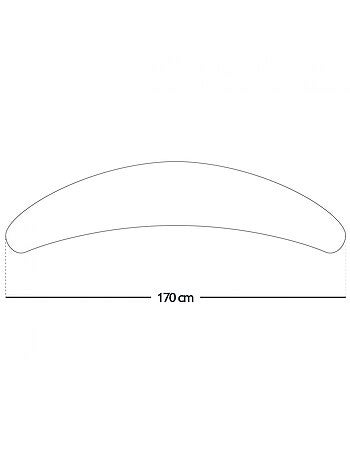 Housse pour coussin de grossesse, maternité et d'allaitement - Monsieur Bébé