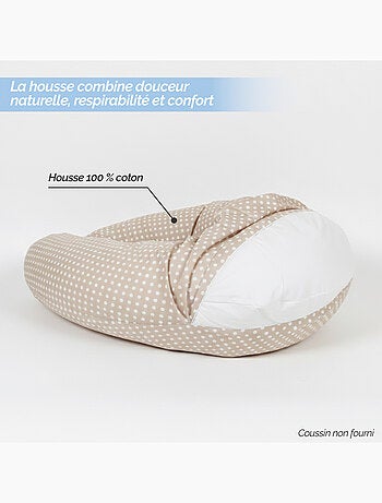 Housse pour coussin de grossesse, maternité et d'allaitement - Monsieur Bébé
