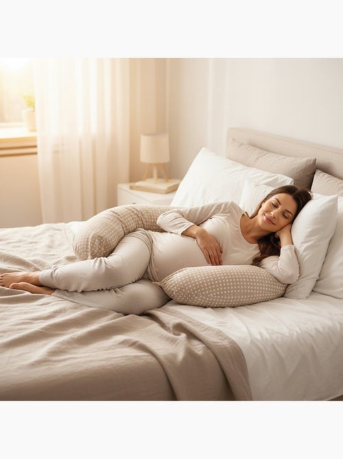 Housse pour coussin de grossesse, maternité et d'allaitement - Monsieur Bébé - Kiabi Housse pour coussin de grossesse, maternité et d'allaitement - Monsieur Bébé - Kiabi