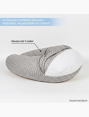 Housse pour coussin de grossesse, maternité et d'allaitement - Monsieur Bébé
