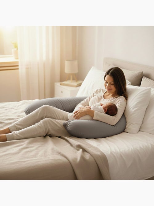 Housse pour coussin de grossesse, maternité et d'allaitement  - Monsieur Bébé - Kiabi