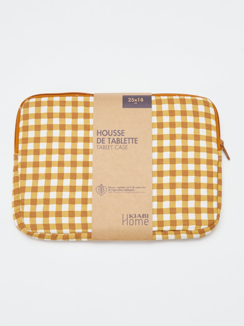 Housse pour tablette - Kiabi Home Jaune - Kiabi