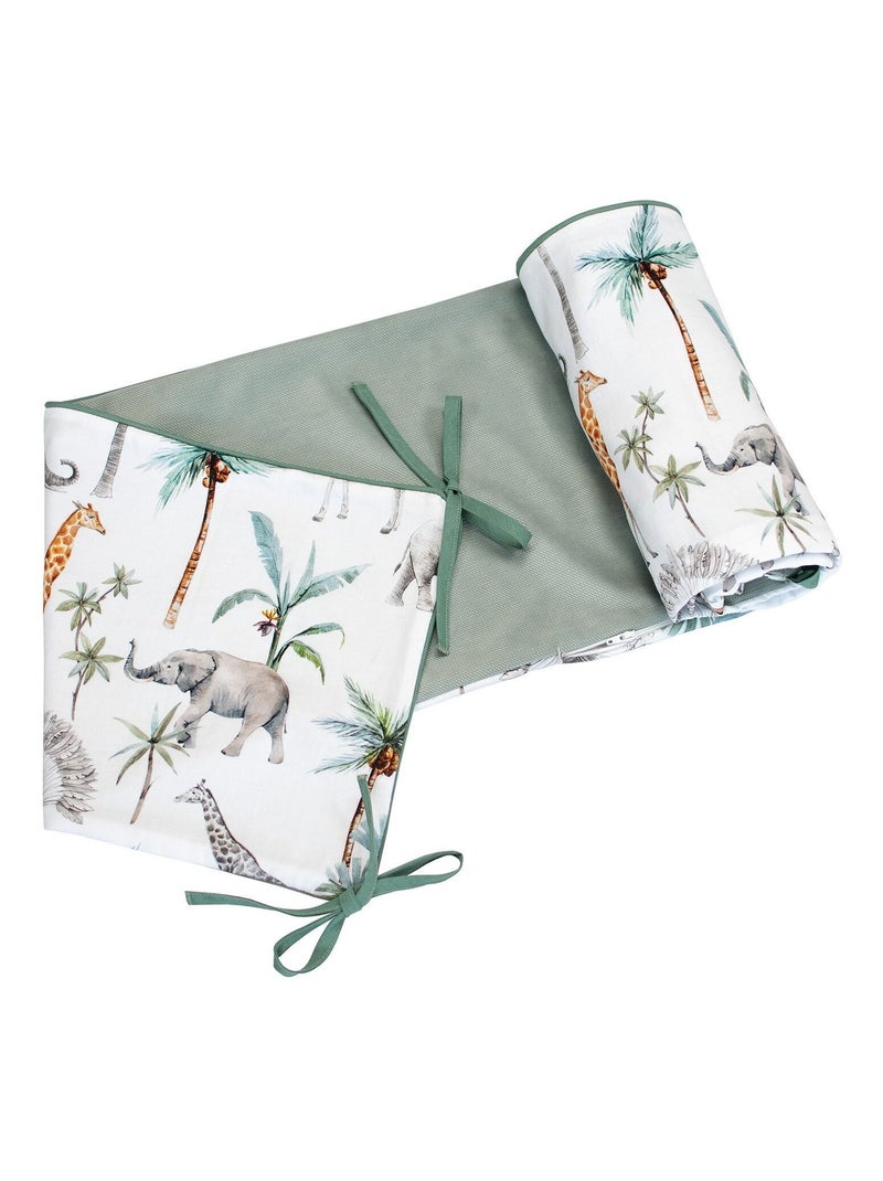 Housse pour tour de lit réversible, Safari SEVIRA KIDS Vert - Kiabi