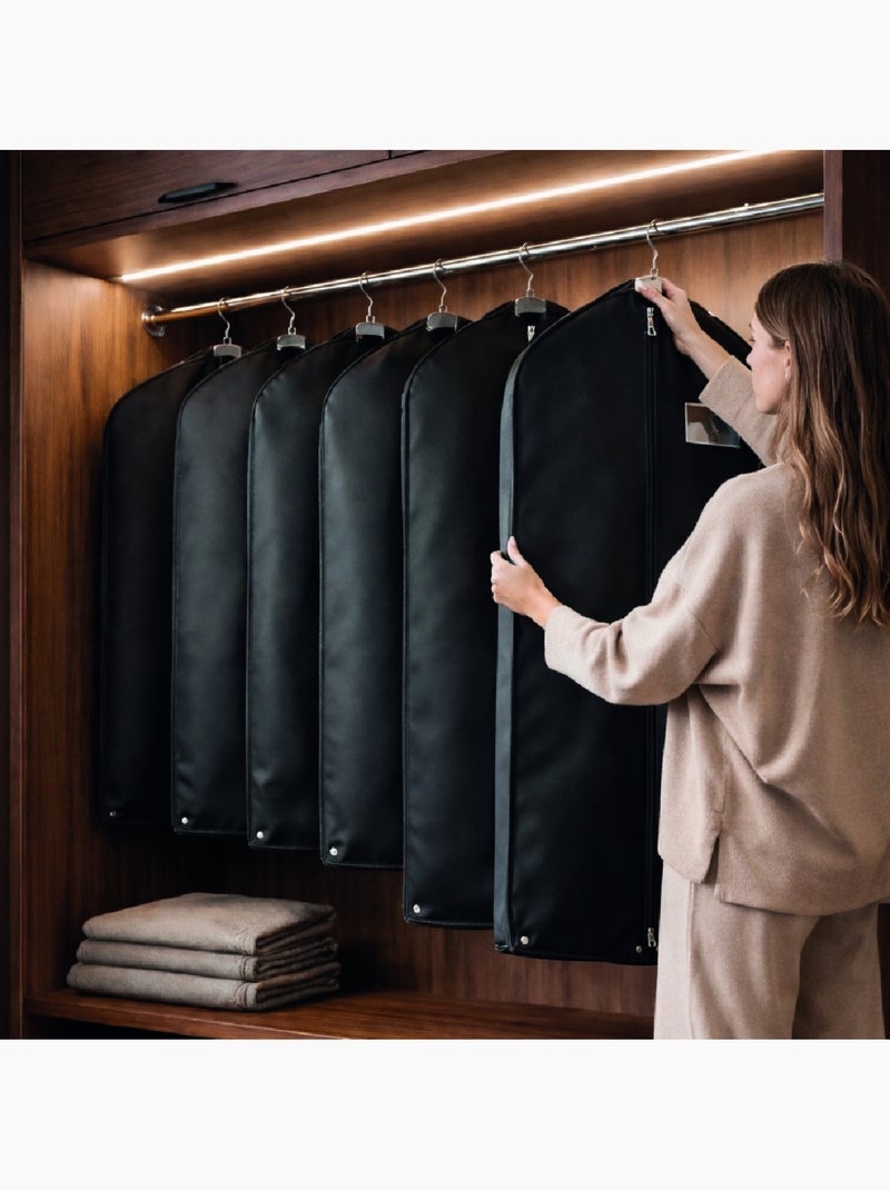 Housse pour vêtements à suspendre, premium pliable  - 60 x 100 cm - Vivezen Noir - Kiabi