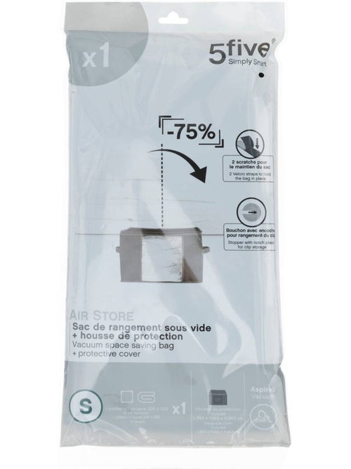 Housse rangement sous vide carrée air - Kiabi