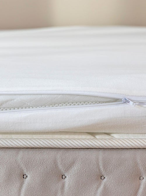 Housse surmatelas coton jersey extensible - Terre de Nuit - Kiabi