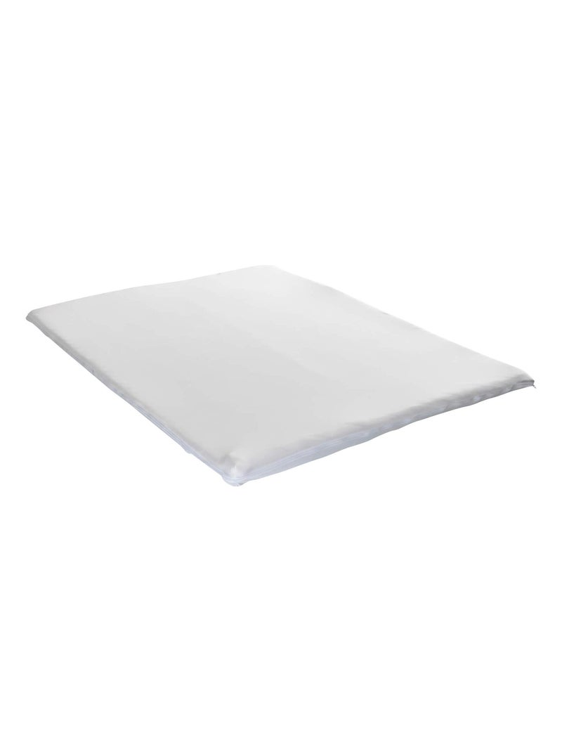 Housse surmatelas coton jersey extensible - Terre de Nuit Blanc - Kiabi