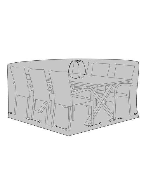Housse table et 6 chaises 210g/m2 polyester 600D - House Nordic - Kiabi