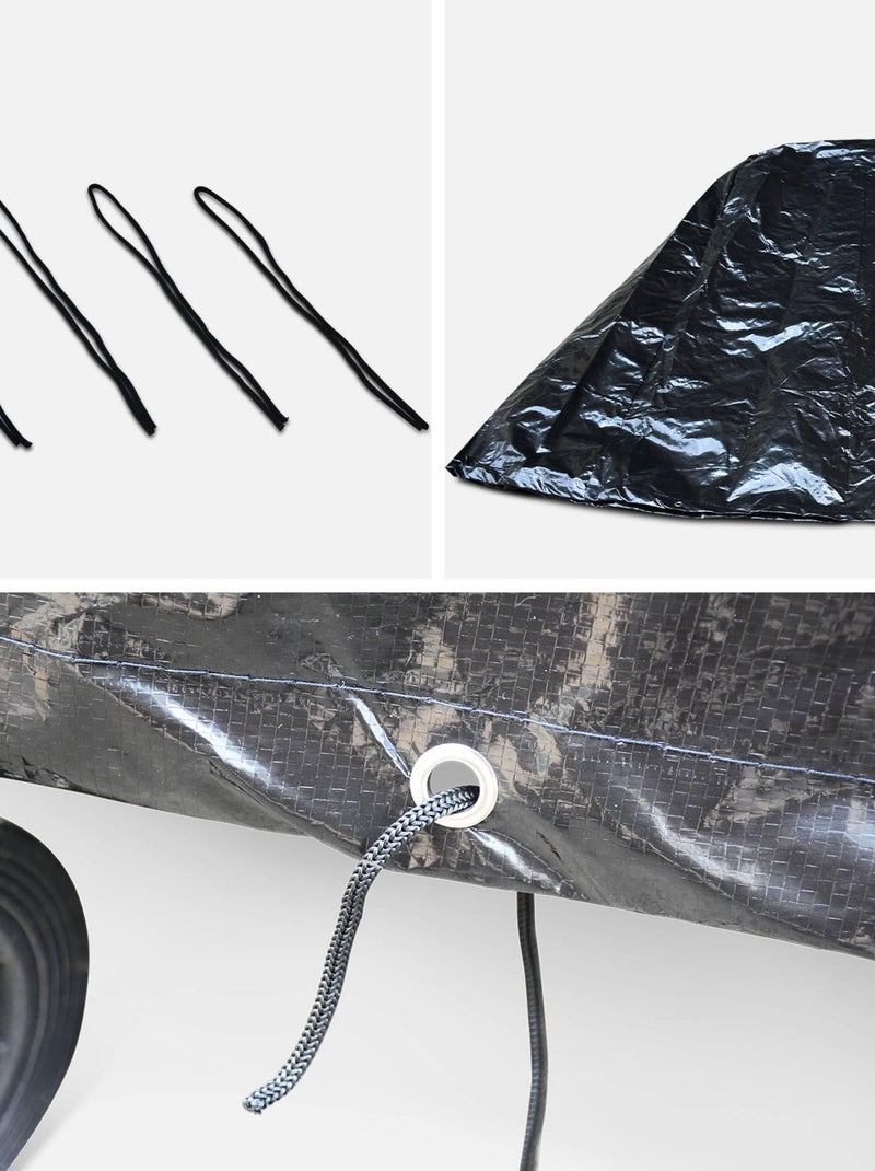 Housse table ping pong indoor/outdoor PVC Noir - Kiabi