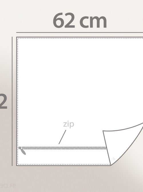 Housses de coussin extérieur GALIA à zip étanche - Kiabi