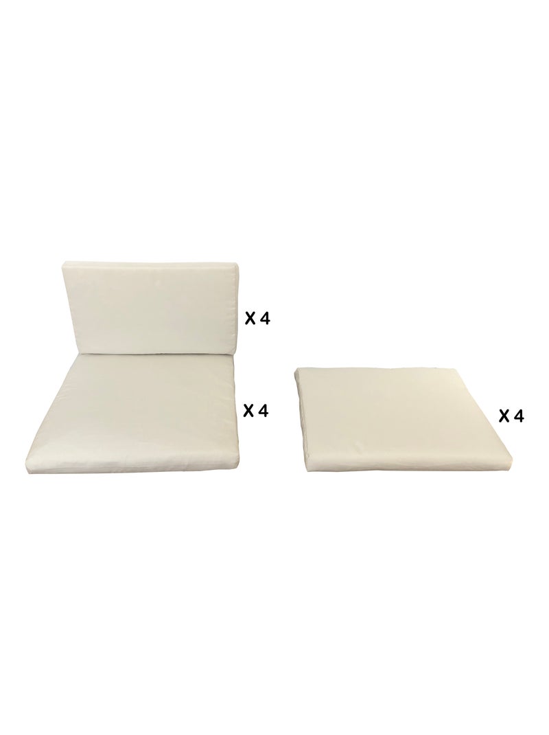 Housses de coussins blanc pour Miami 8 places Blanc - Kiabi