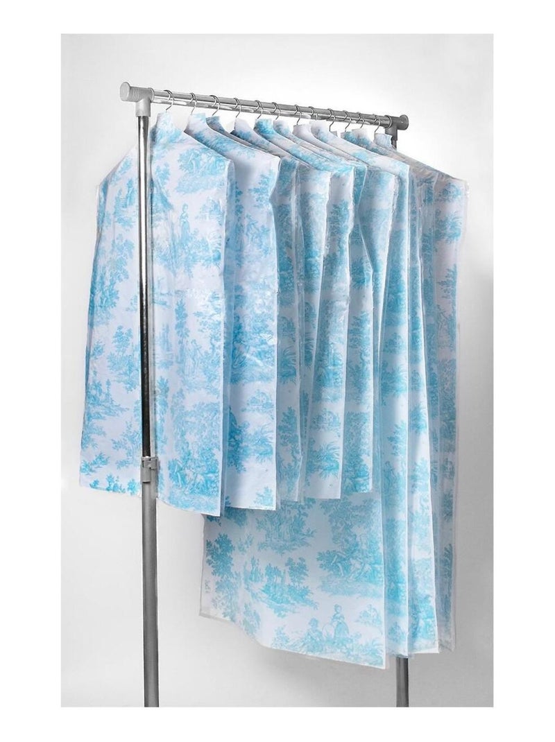 Housses De Vêtement Toile De Jouy Bleu - Lot De 12 Bleu - Kiabi