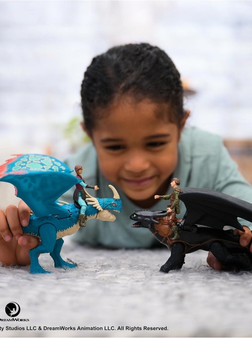 How to train your dragon - Figurine Viking Harold & Krokmou - Kiabi