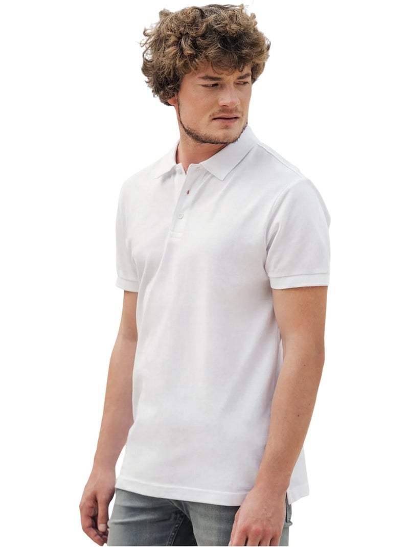 HRM - Polo LUXURY Blanc - Kiabi