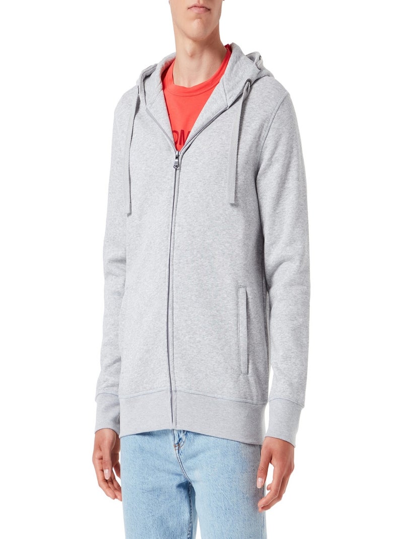 HRM - Veste à capuche PREMIUM Gris chiné - Kiabi