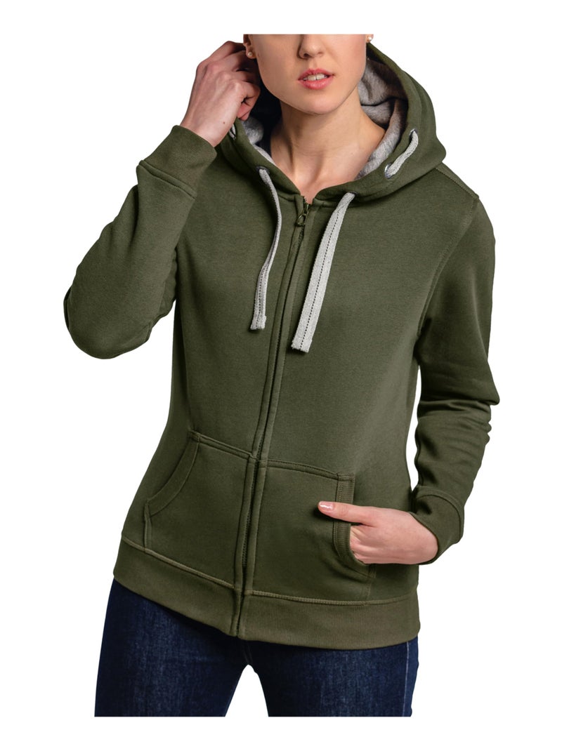 HRM - Veste à capuche Vert olive - Kiabi