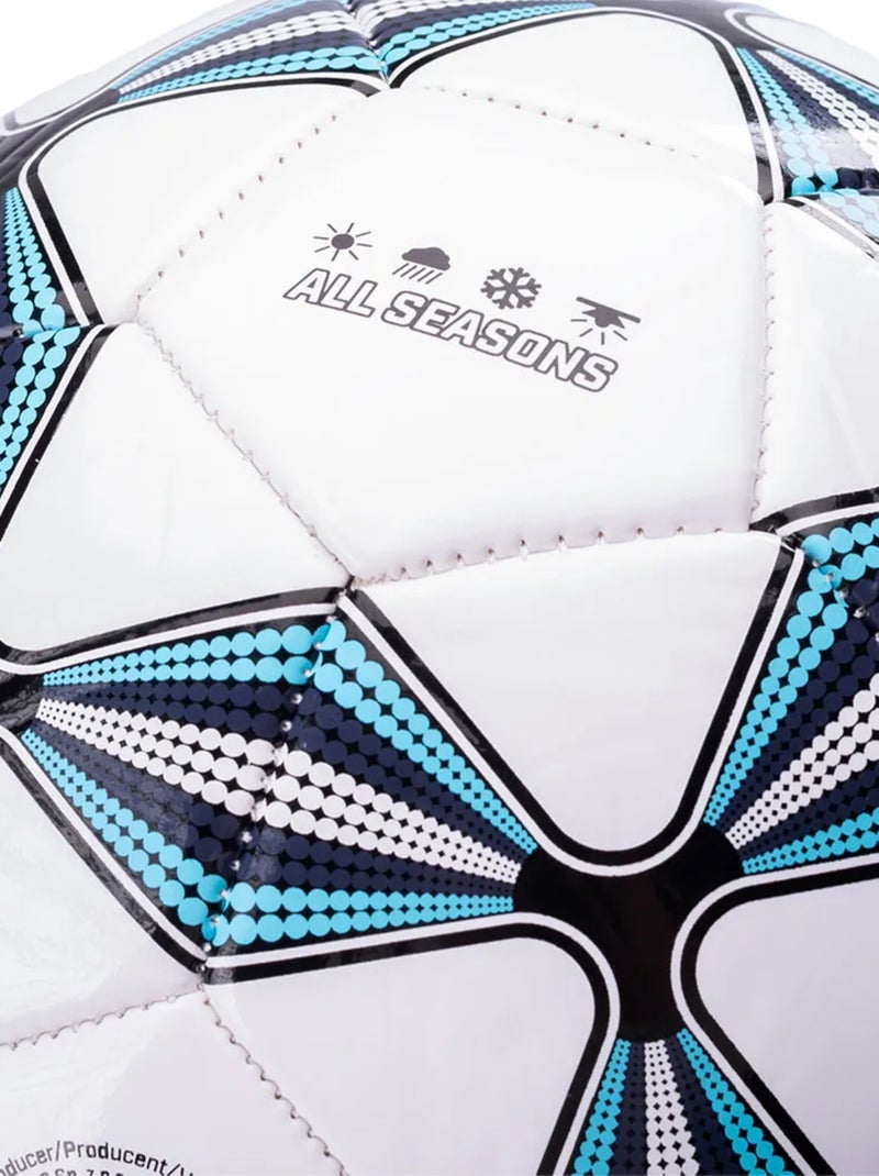 Huari - Ballon de foot KUANDA Blanc Bleu - Kiabi