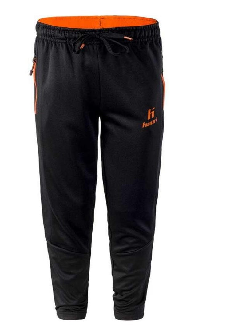 Huari - Pantalon de survêtement DECTIS Noir Orange - Kiabi
