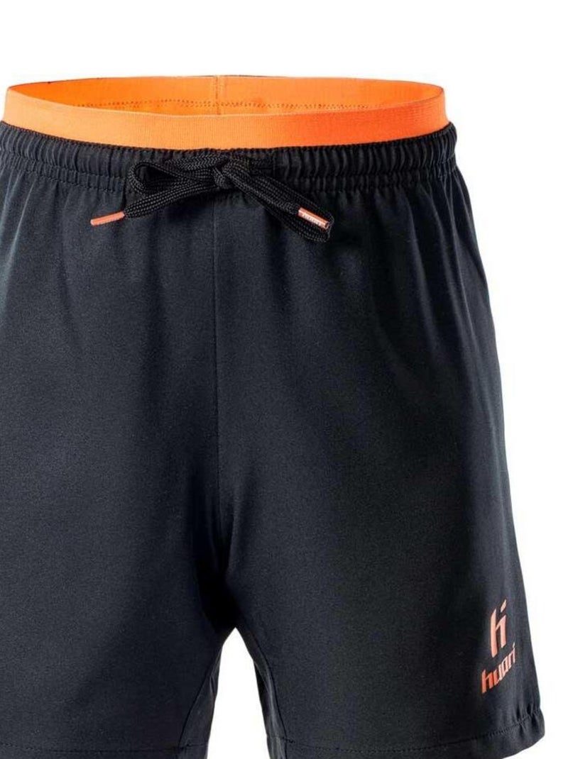 Huari - Short DECTIS Noir Orange - Kiabi