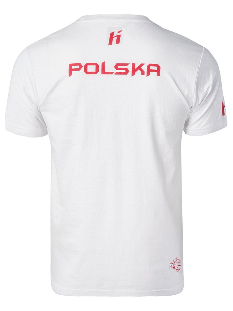 Huari - T-shirt POLAND FAN Blanc Rouge - Kiabi