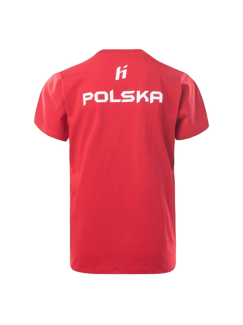 Huari - T-shirt Pologne FAN Blanc Rouge Blanc - Kiabi