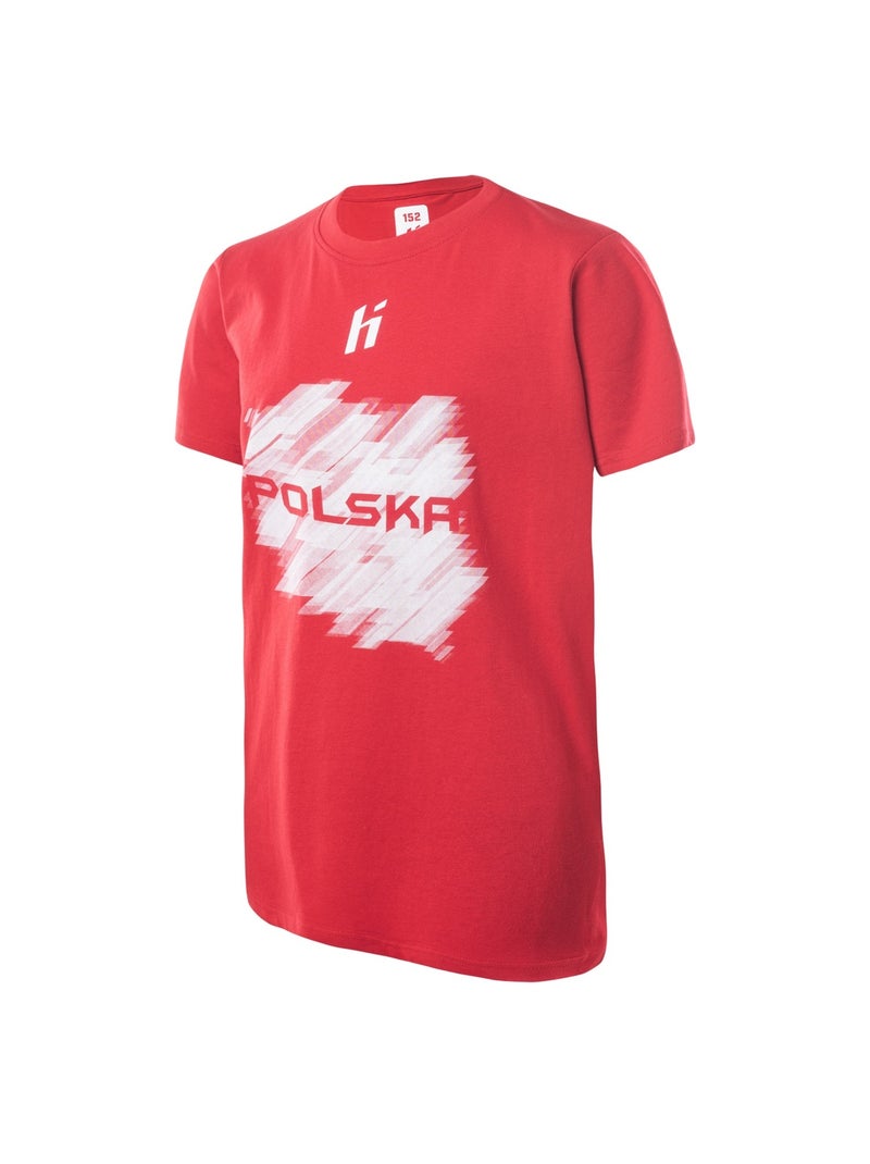 Huari - T-shirt Pologne FAN Blanc Rouge Blanc - Kiabi